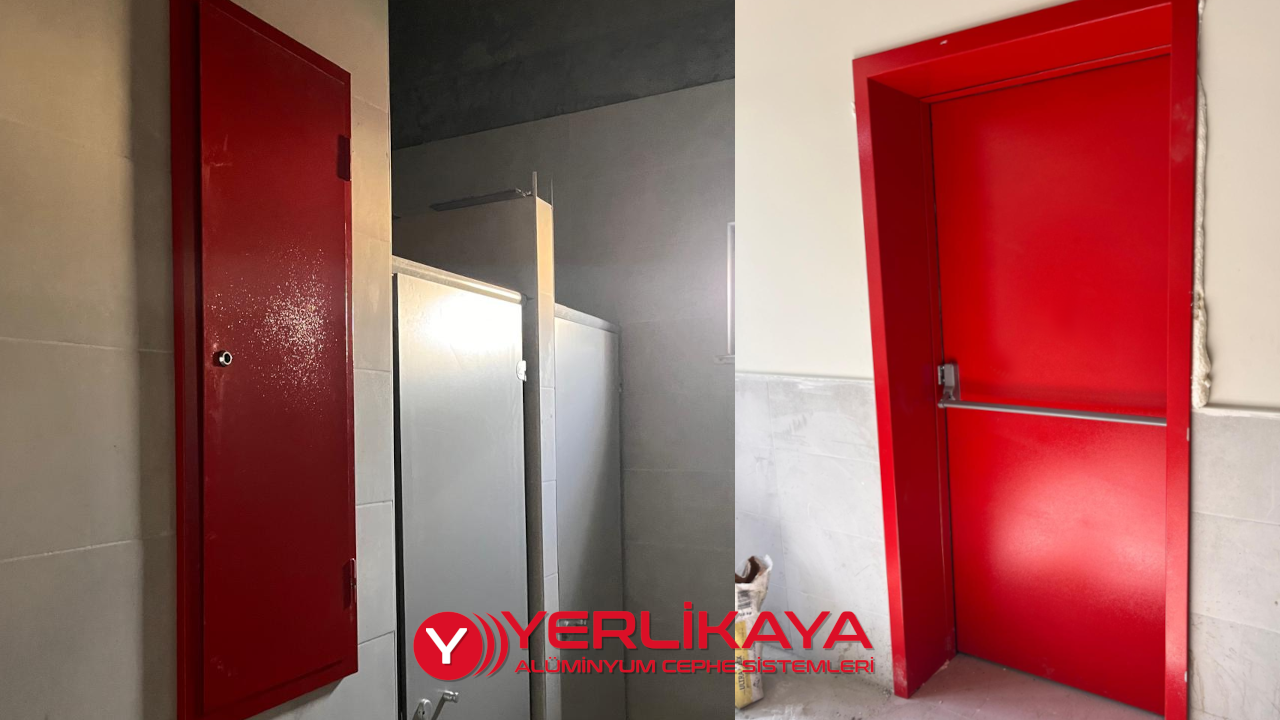 Burdur Spor Lisesi Yangın Kapısı ve Kompakt Laminat Çözümleri | Yerlikaya Alüminyum